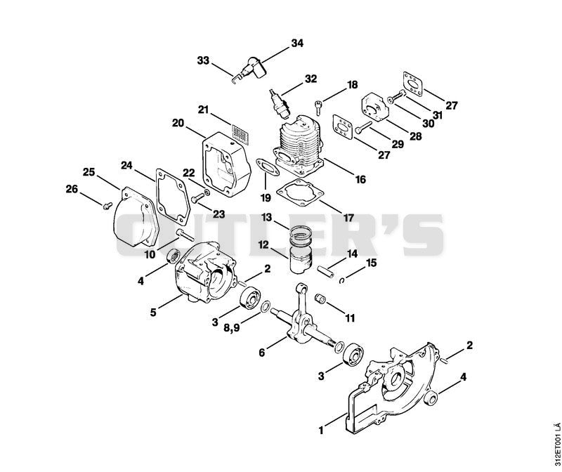 Crankcase, Cylinder