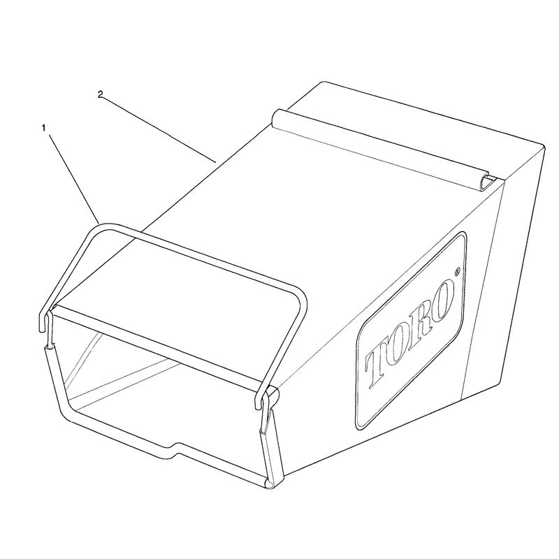 Grass Bag Assembly Model 26620b Serial Nos. 1001116-Up Model 26620bg Serial Nos. 1000101 & Up