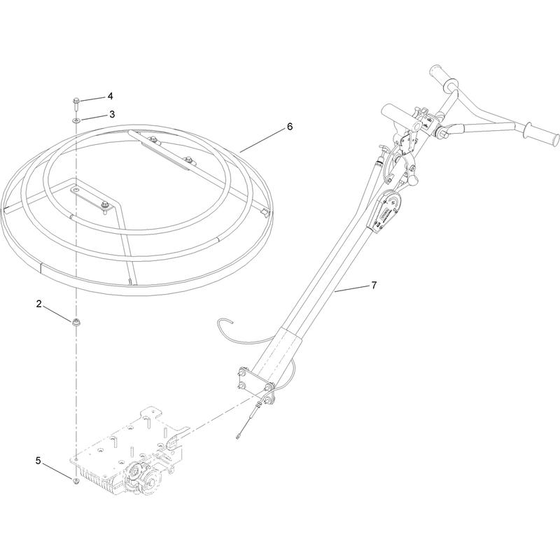46 Inch Pro Pitch Handle and Guard Assembly