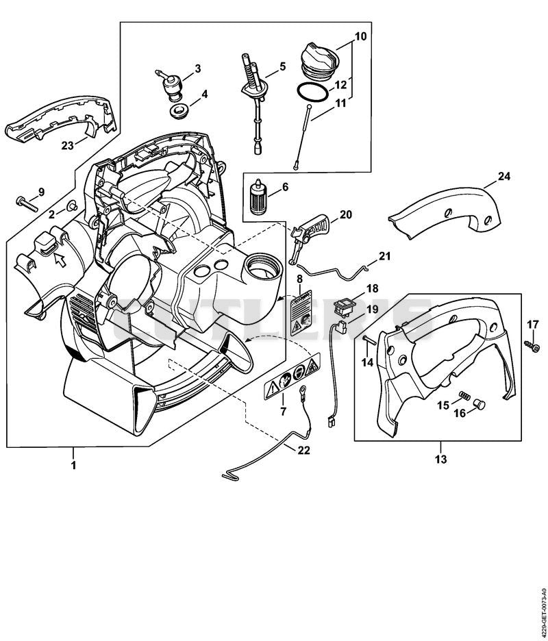 Fan housing, inside BG 65-Z (45.2001)