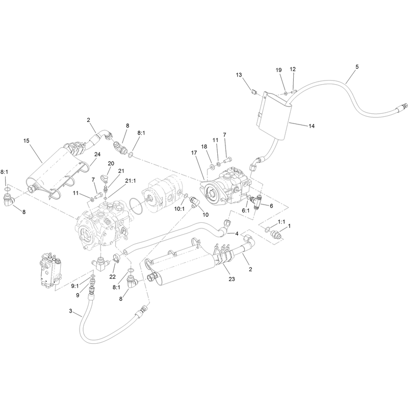 Hydraulic Plumbing Assembly