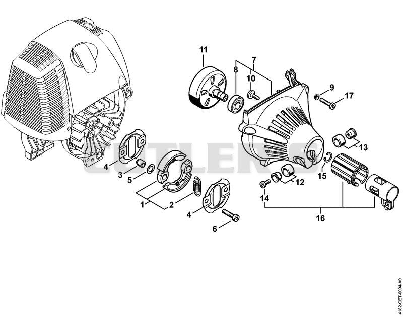Clutch, Fan housing