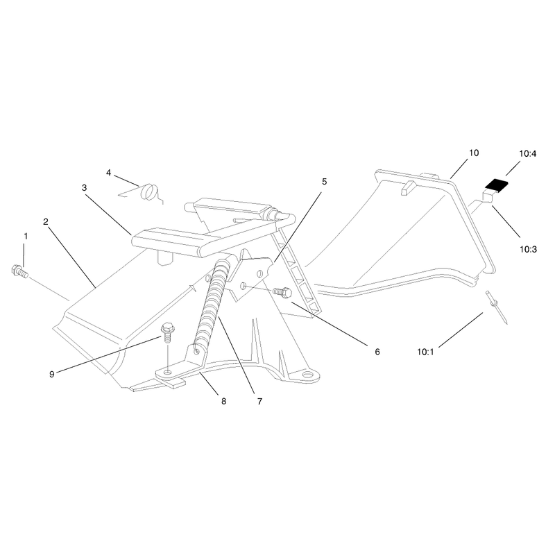 Rear Bag Discharge Chute Assembly