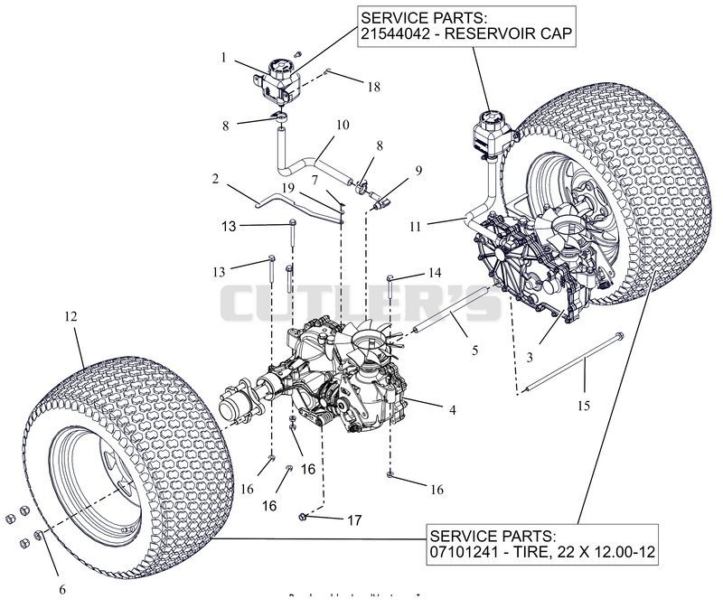 Rear Tires And Transaxles