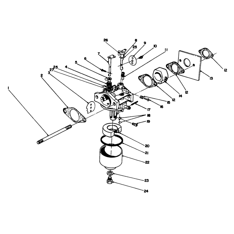 Carburetor Assembly Model No 47pn2-3