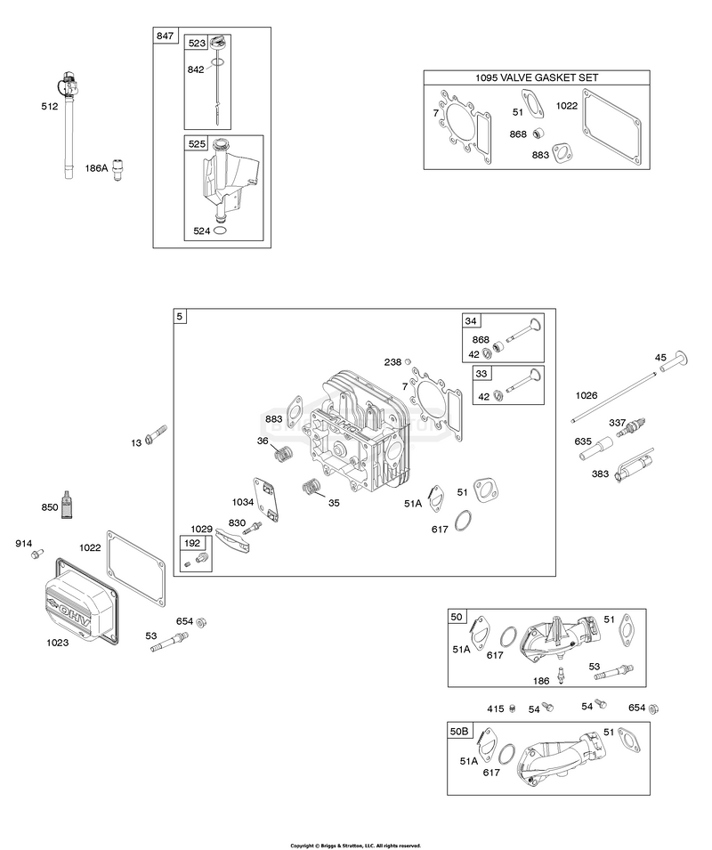 CYLINDER HEAD, INTAKE MANIFOLD, VALVES