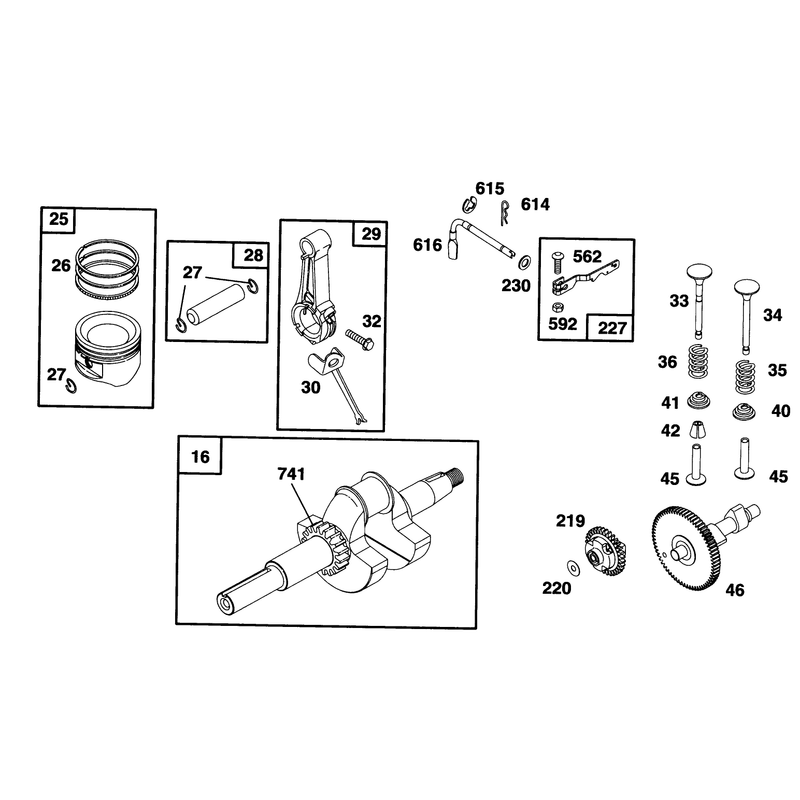 Engine Briggs & Stratton Model 190406-6142-01