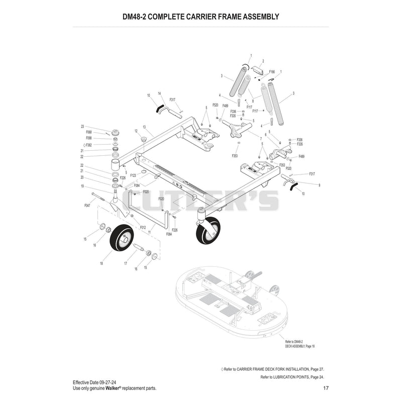 DM48-2 Complete Carrier Frame Assembly