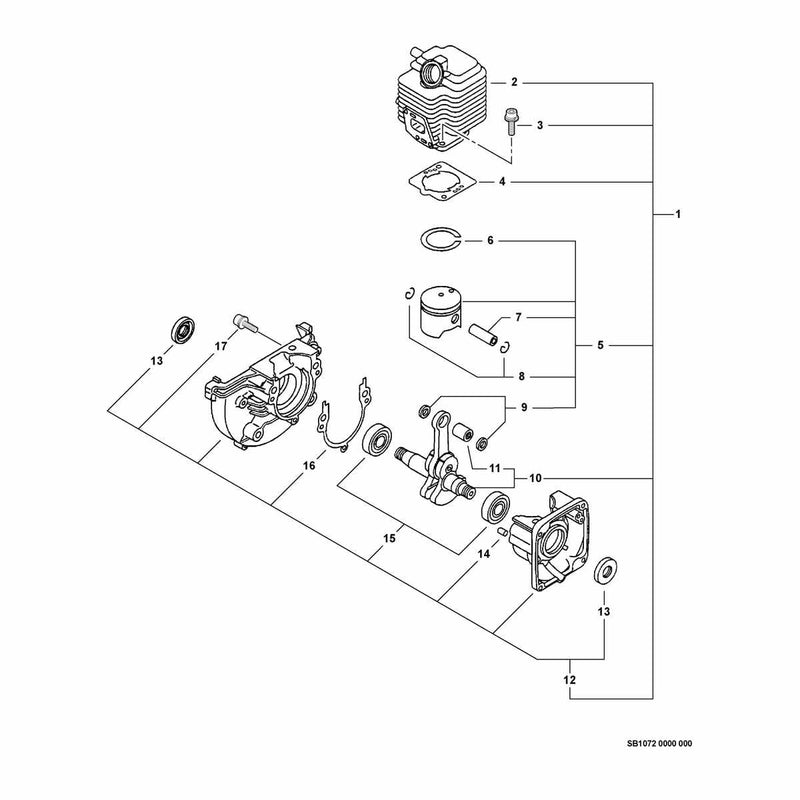 Engine, Short Block -- SB1072