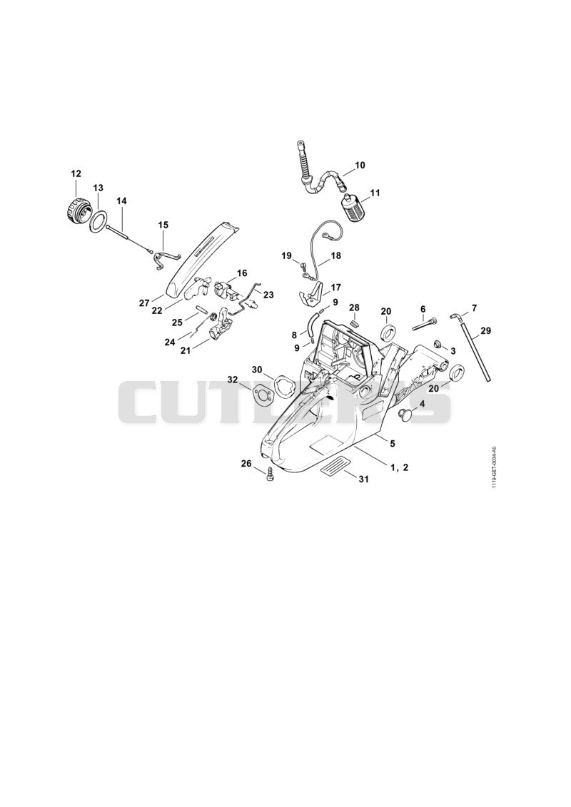 Tank housing