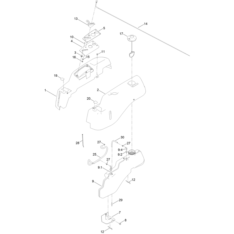 Body Styling and Fuel Tank Assembly