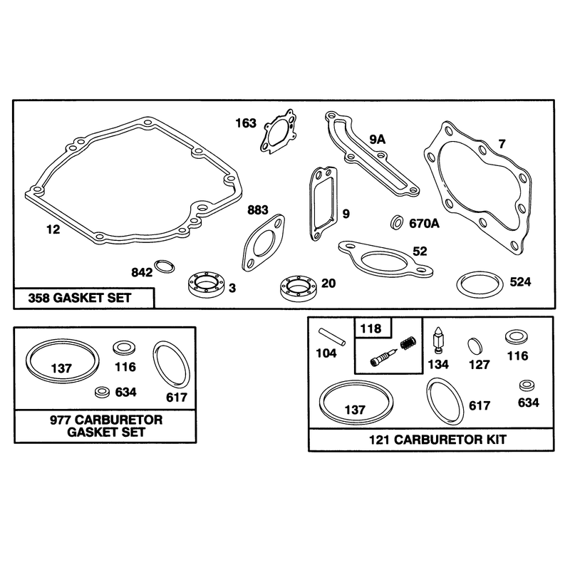 Engine Briggs and Stratton Model 127702-0645-01