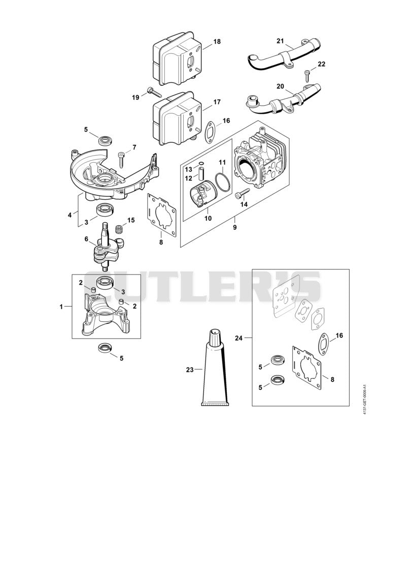 Crankcase, Cylinder