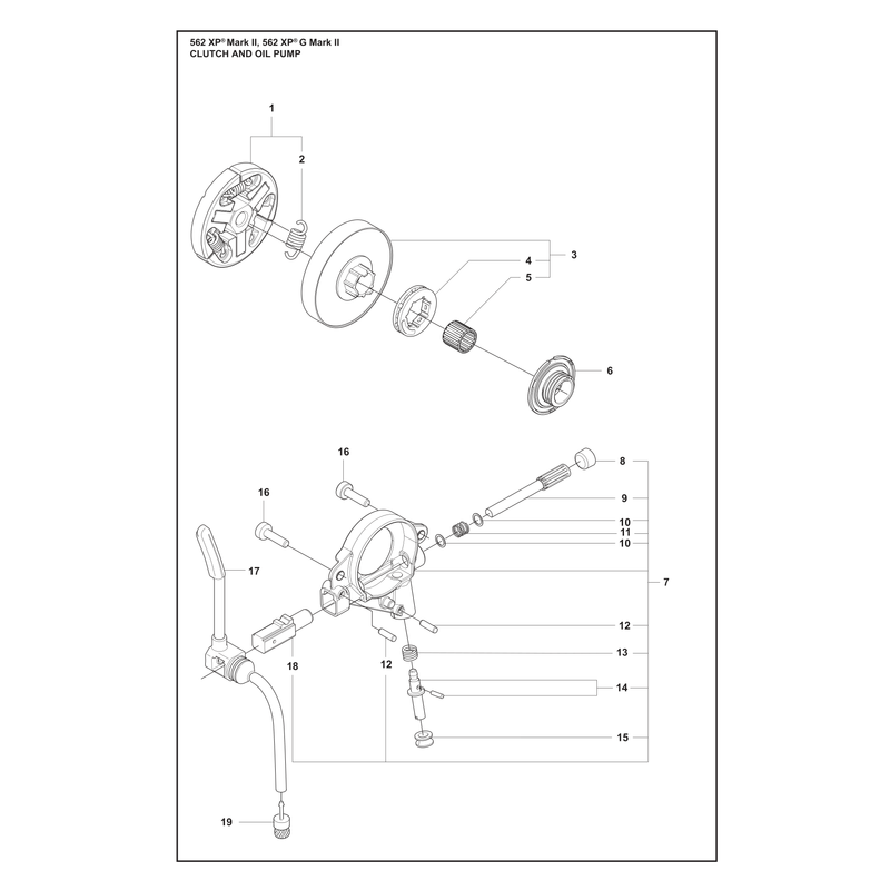 CLUTCH AND OIL PUMP