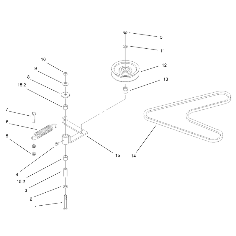 Pump Idler and Belt Assembly