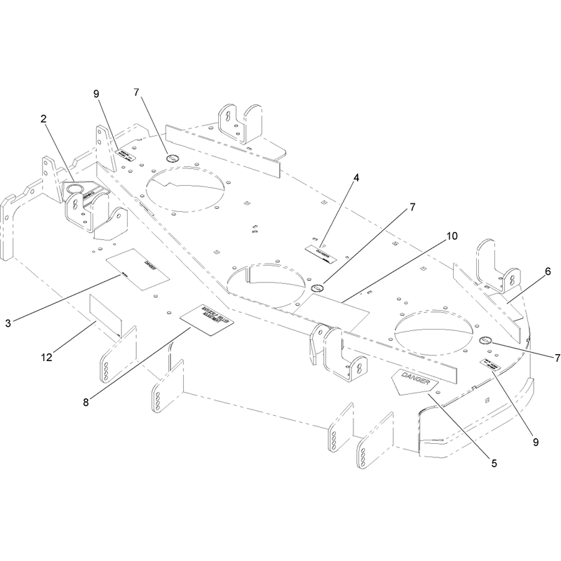 Deck Decal Assembly No 107-1666