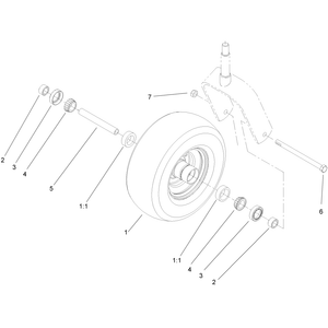 Caster Wheel Assembly No 110-5745