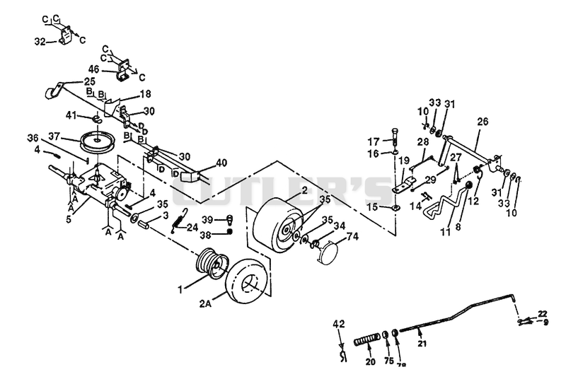 Transaxle And Rear Wheel