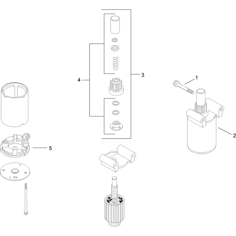 Starting System Assembly Kohler SV720-0011