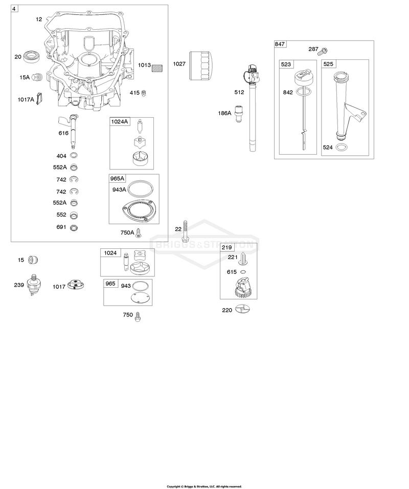 Engine Sump, Oil Pump, Dipstick/Tube Assembly