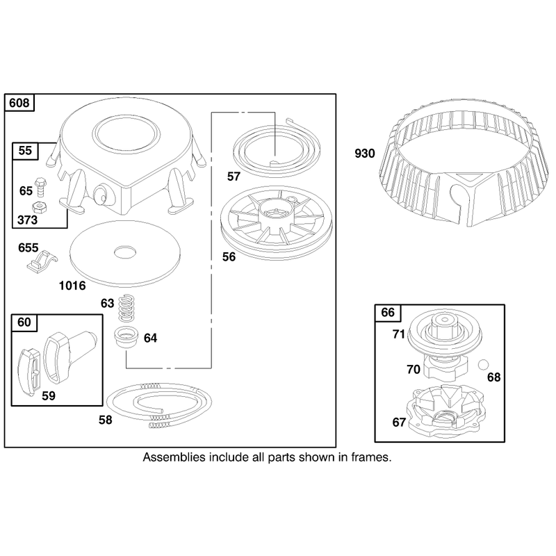 Engine Briggs and Stratton Model 192402-0645-A2 Model 60061 Only