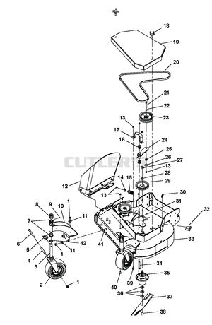 Gravely 988640 GHWKA1536S Parts Diagram