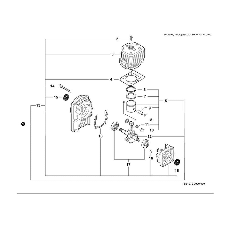 Engine, Short Block -- SB1070