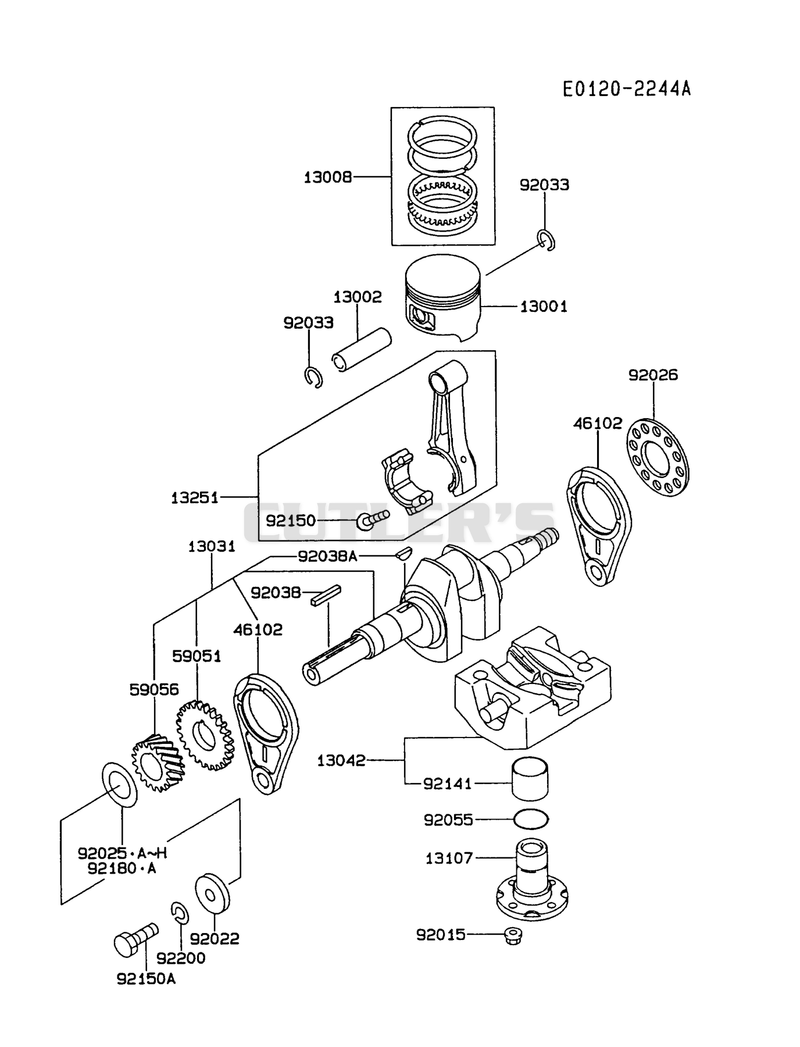 PISTON/CRANKSHAFT