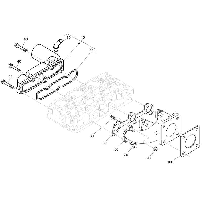 Inlet and Exhaust Manifold Assembly