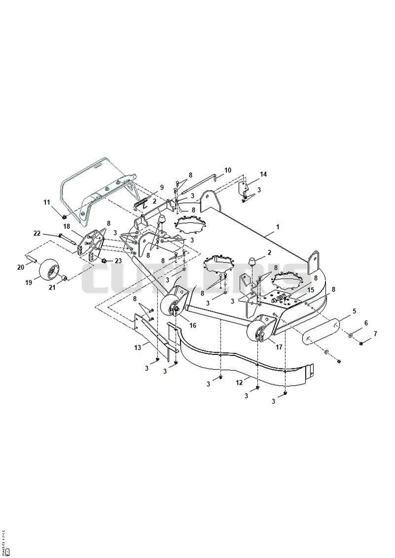 48" Mower Deck - Rollers