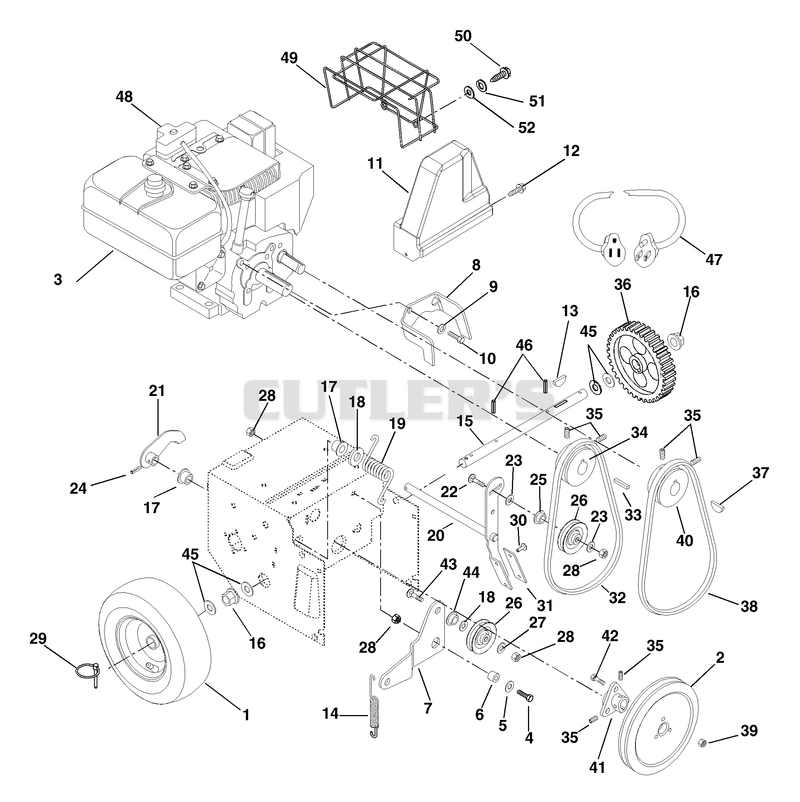 Engine And Belt Drive