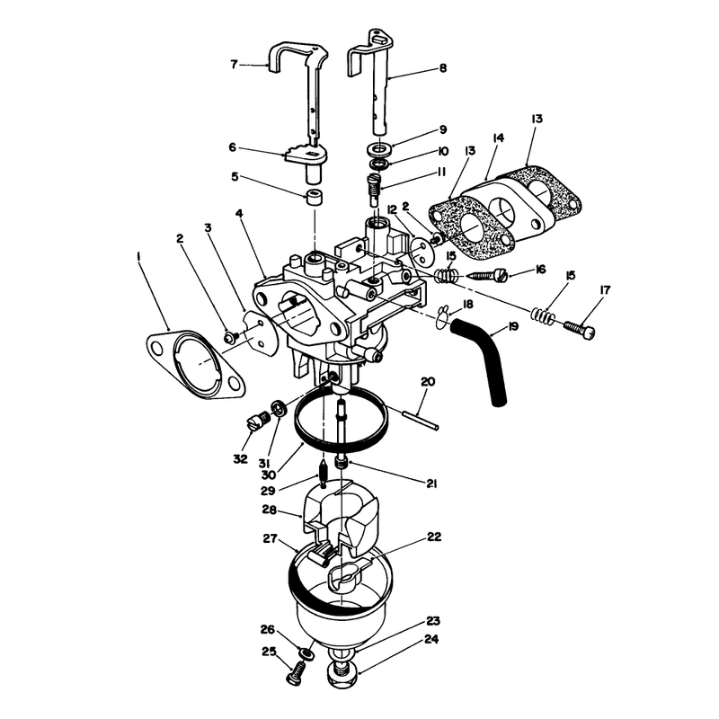 Carburetor Assembly Model No Vml0-2