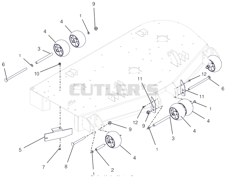Anti-Scalp Wheels And Baffles - 52"