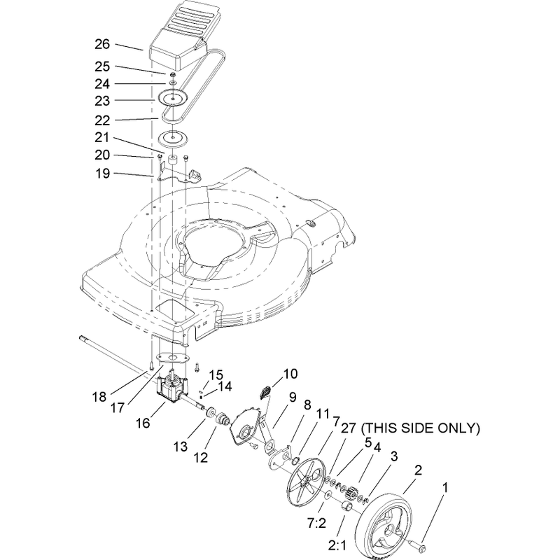 Front Axle and Transmission Assembly