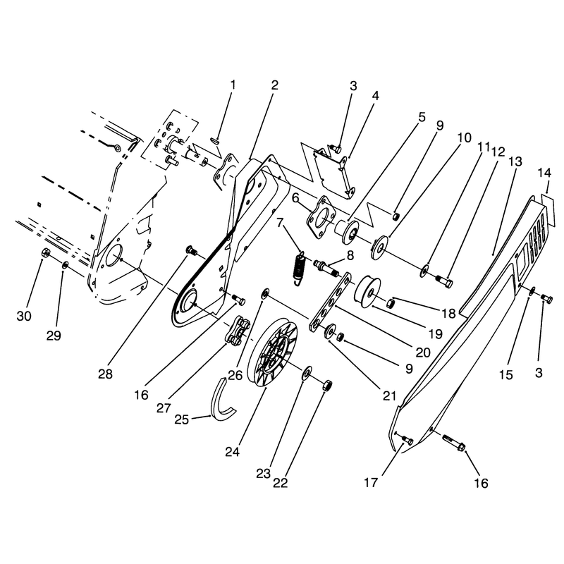 Pulley & Belt Cover Assembly