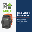 Husqvarna 967937702 BLi30 40V Battery, 270Wh Lithium Ion Battery for Husqvarna 100- and 300-Series Power Tools Including Battery Chainsaws, Leaf Blowers and Trimmers, Orange