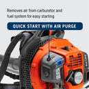Husqvarna 970466901 150BT Gas Leaf Blower, 51-cc 2.16-HP 2-Cycle Backpack Leaf Blower, 765-CFM, 270-MPH, 22-N Powerful Clearing Performance and Ergonomic Harness System