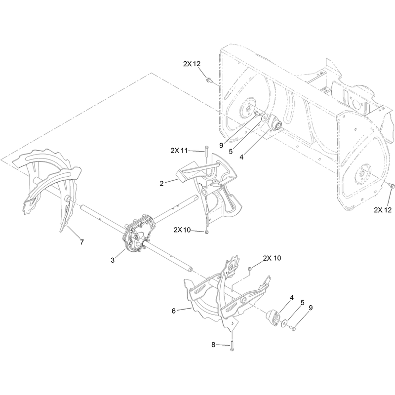 Gearbox, Auger and Impeller Assembly