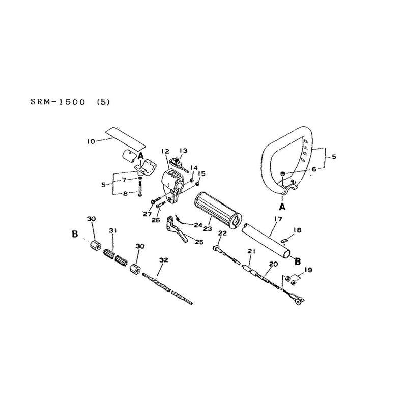 Handle Throttle and Drive Shaft