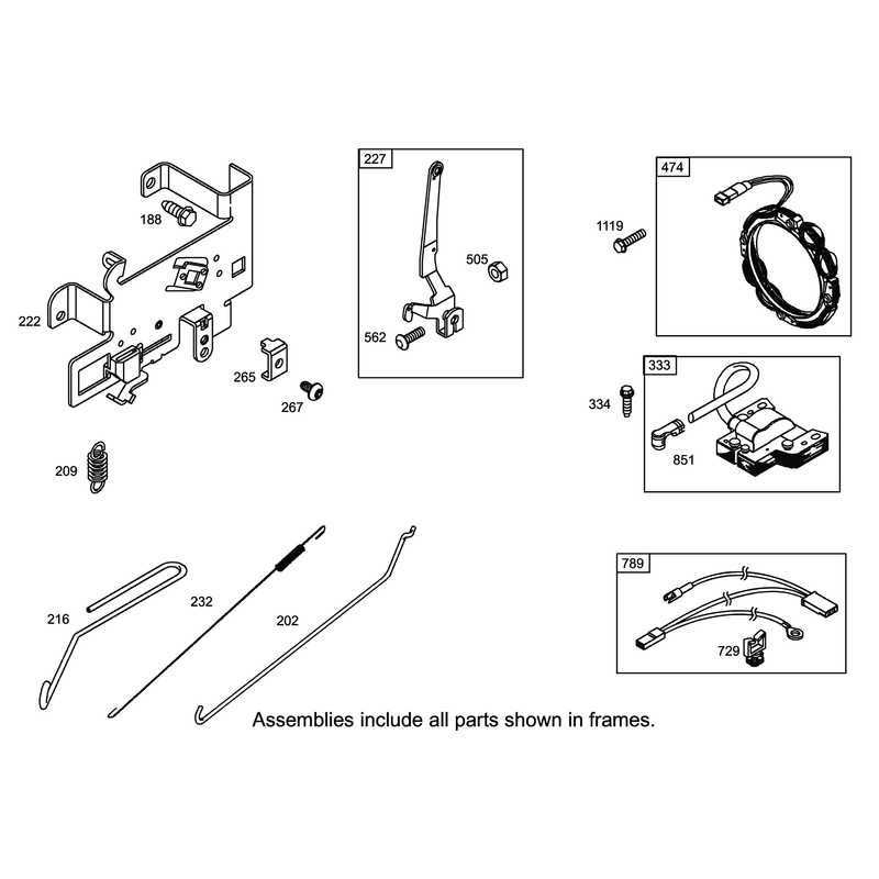 Governor Assembly Engine Briggs and Stratton Model 31F777-0123-E1