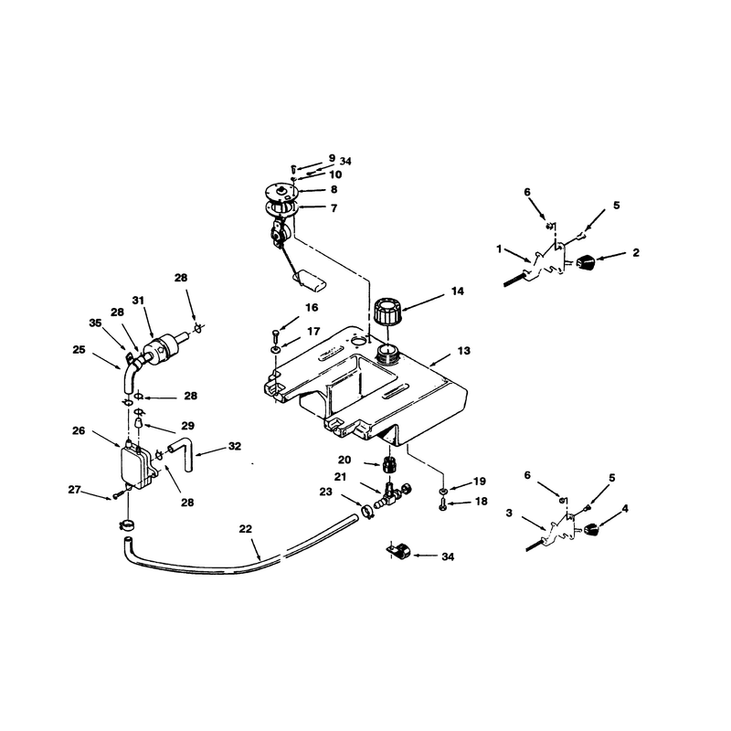 Throttle Choke and Fuel Controls