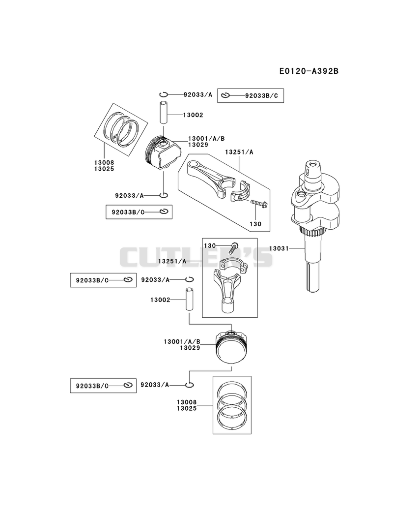 PISTON/CRANKSHAFT