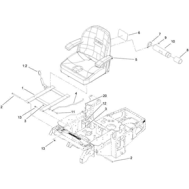 Seat and Bracket Assembly