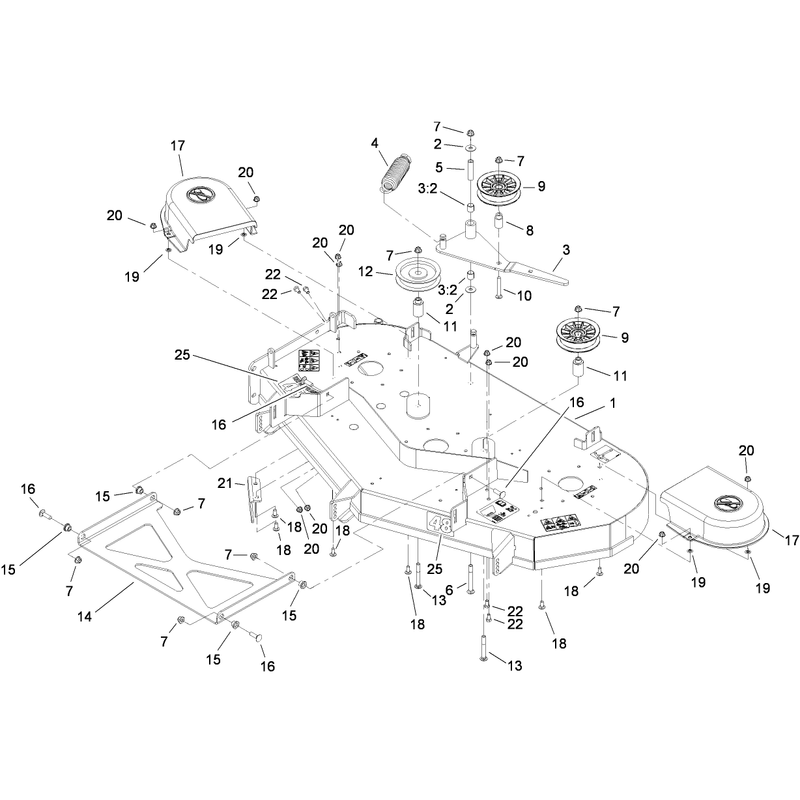 48 Inch Deck Assembly