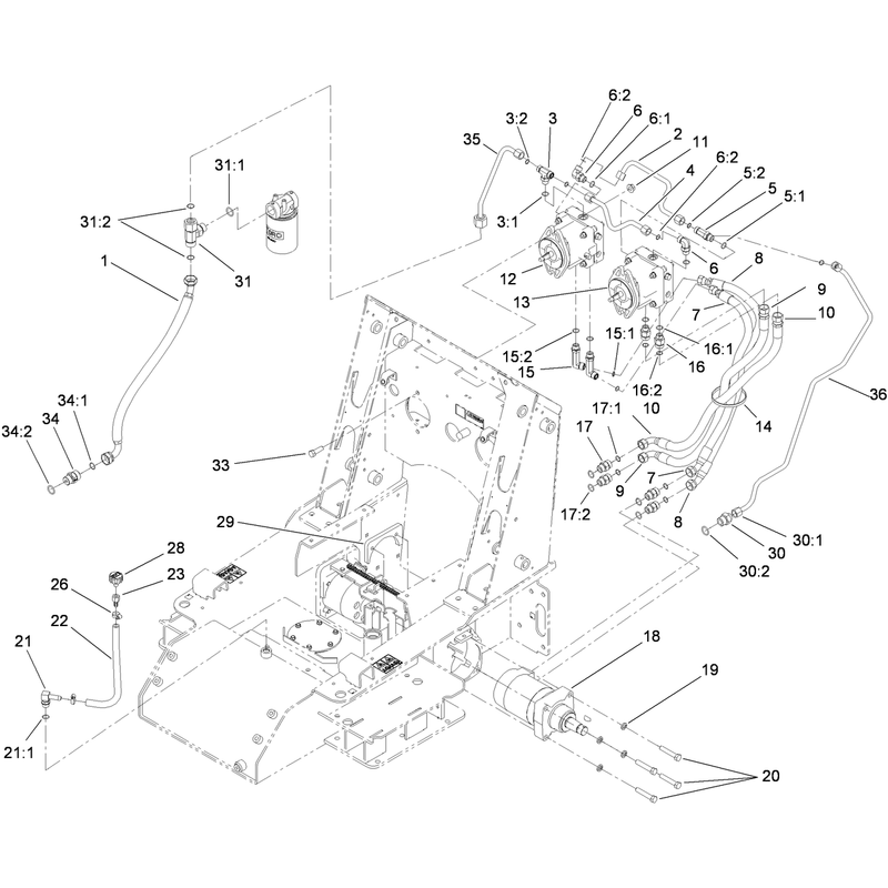 Traction Hydraulic Assembly