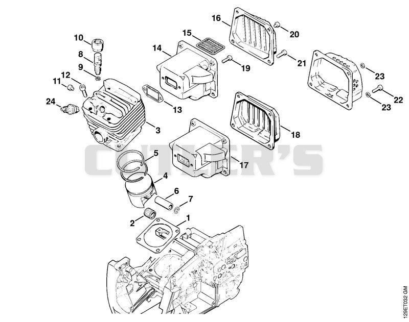 Cylinder, Muffler