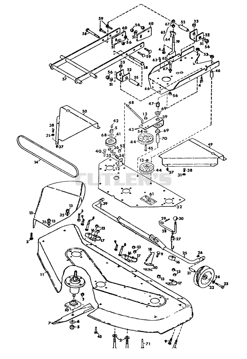 MOWER DECK ASSEMBLY 40"