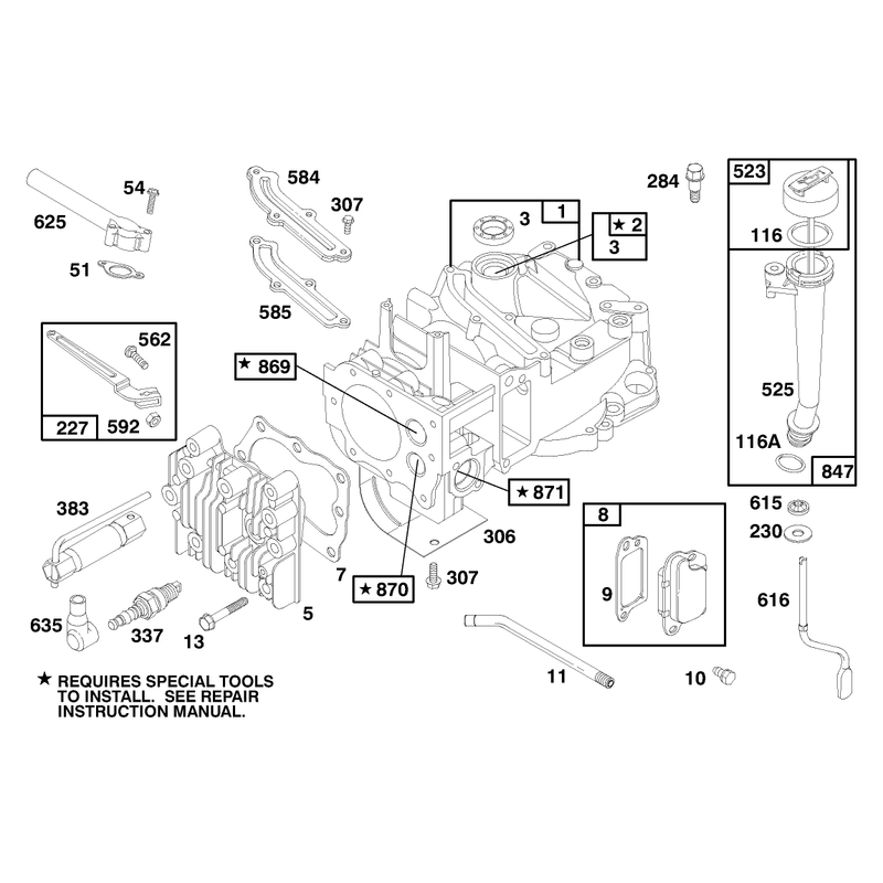 Engine Briggs and Stratton Model 12f802-1767-E1