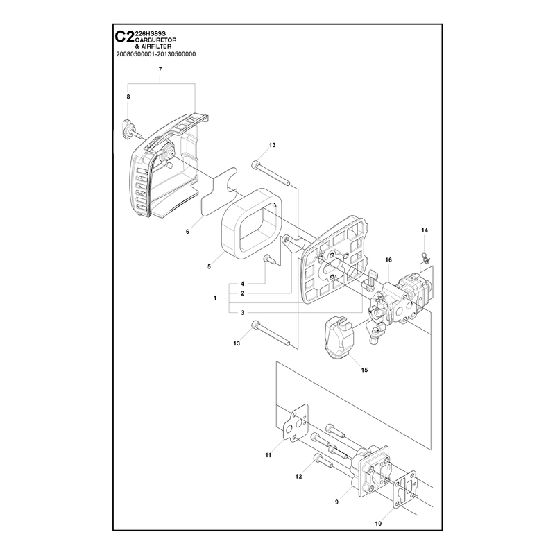 CARBURETOR AND AIR FILTER
