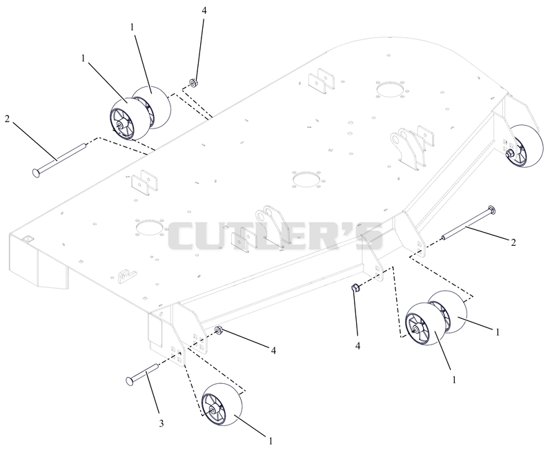 Anti-Scalp Wheels and Baffles - 60"